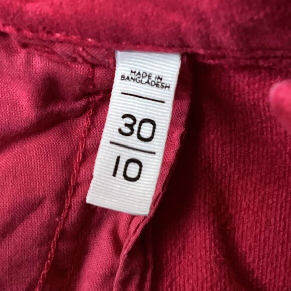 Made and Loved LOFT Fuchsia Pink Velvet Women's Pants Narrow Leg - Picture 11 of 11